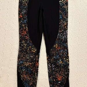 lululemon athletica Black and Multicolor Leggings